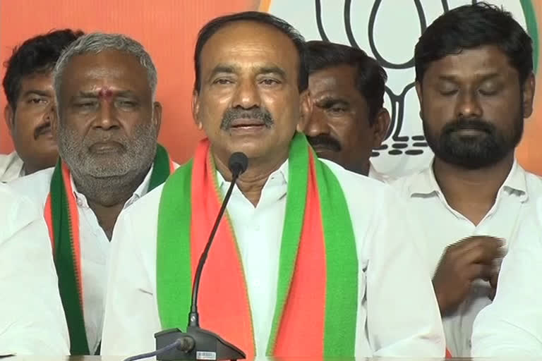 Bjp mla etela rajender fires on cm kcr