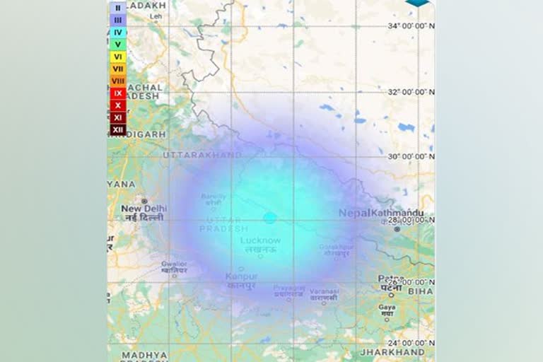 Etv BharatEarthquake, ଲକ୍ଷ୍ନୌରେ ୫.୨ ତୀବ୍ରତାର ଭୂମିକମ୍ପ