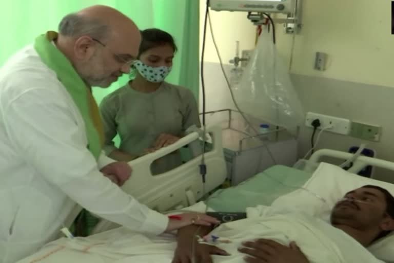 Amit Shah reaches AIIMS Trauma Center