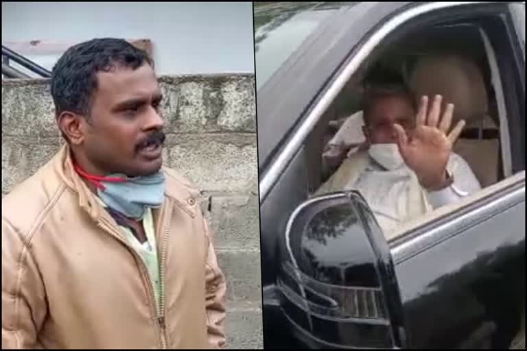 Congress activist sampath talks on egg thrown on siddaramaiah car