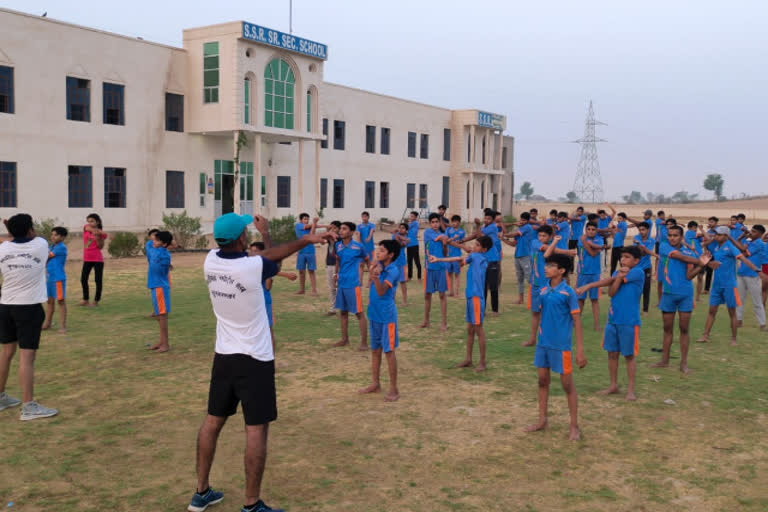 Practice of Rajiv Gandhi Rural Olympic Games begins in Bikaner
