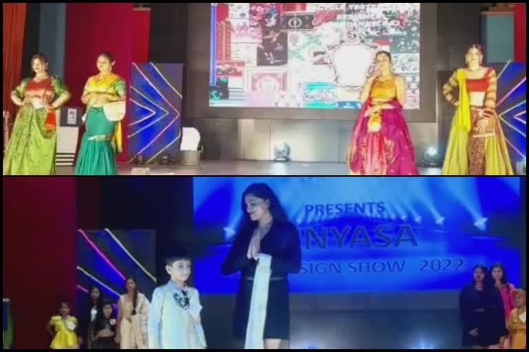 Belagavi students cat walk in Fashion show