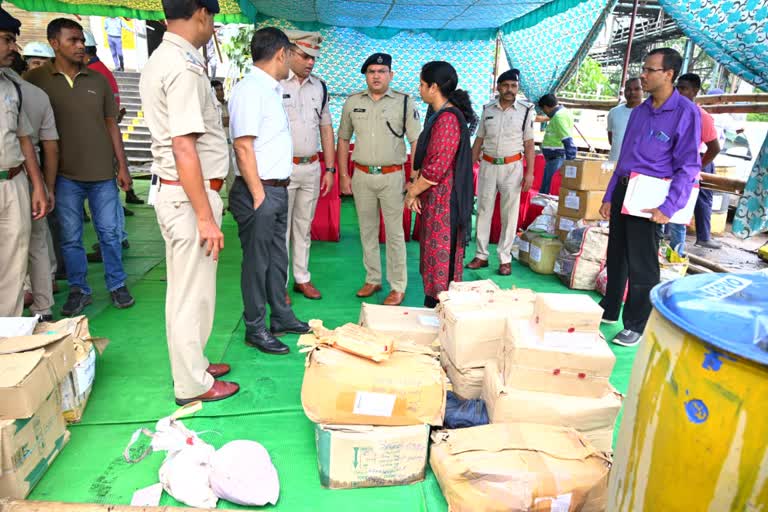 ganja disposed in balko power plant korba