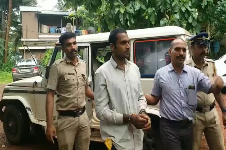 hosankgadi robbery  temple robbery  kasargod  accused arrested  ഹൊസങ്കടി  കാസർകോട്  പ്രതി അറസ്‌റ്റിൽ  ലക്ഷ്‌മിഷൻ  ഹൊസങ്കടി അയ്യപ്പ ക്ഷേത്രം  മഞ്ചിബയൽ സ്വദേശി  പഞ്ചലോഹ വിഗ്രഹം