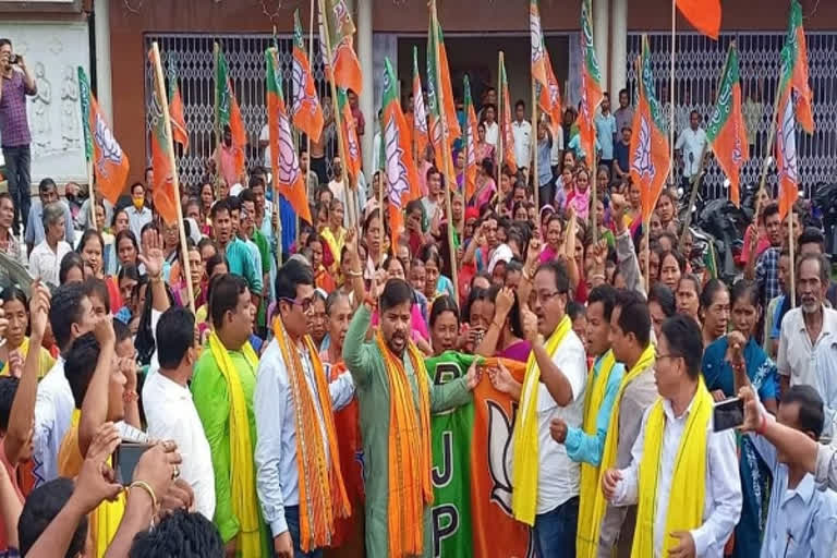 Ahead of VC poll in Tripura more than 800 tribal voters joined BJP