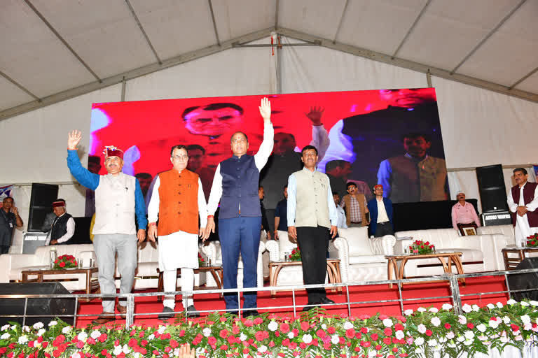 CM Jairam Thakur in Baloh Dhami