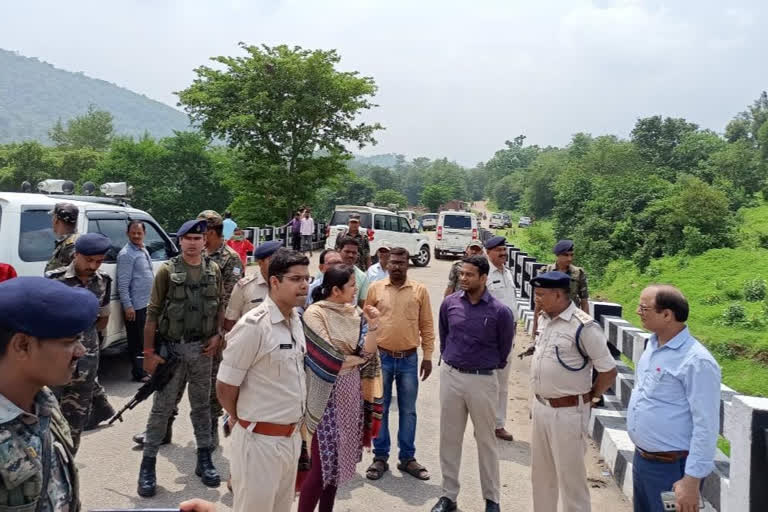 Deputy Commissioner and SP visited Patratu Dam