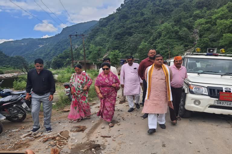 Tehri MP reached disaster-hit areas after five days