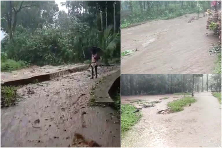 കരുവാരക്കുണ്ടിൽ കനത്ത മഴ  ഒലിപ്പുഴയിൽ മഴവെള്ളപ്പാച്ചിൽ  മലപ്പുറത്ത് കനത്ത മഴ  Malappuram rain  heavy rain in karuvarkund  heavy rain in karuvarkund Malappuram