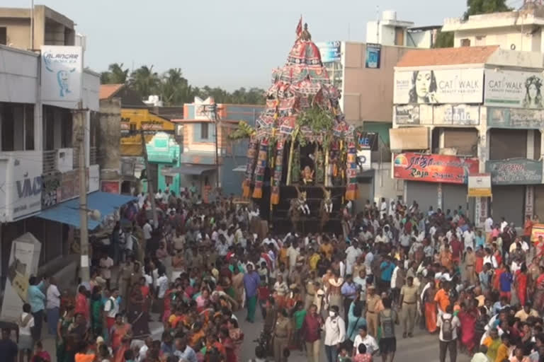 திருச்செந்தூர் சுப்பிரமணிய சுவாமி கோவில் ஆவணி திருவிழா தேரோட்டம்