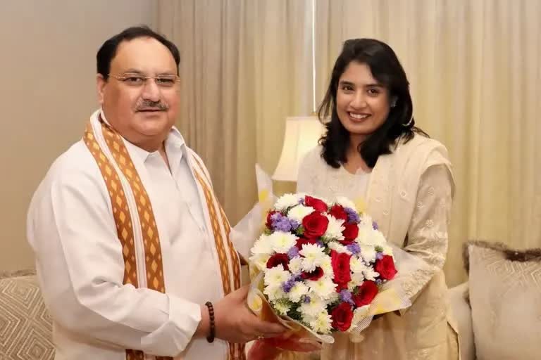 Mithali Raj Meets JP Nadda