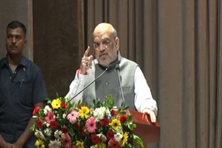 Amit Shah attends Modi books seminar in Raipur