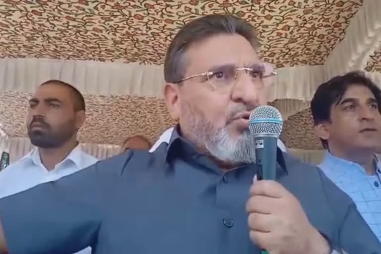 Altaf Bukhari in Bijbehara