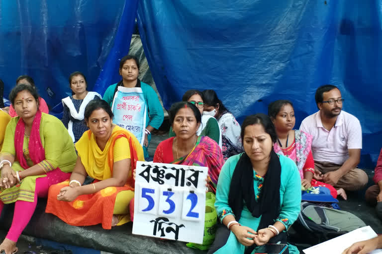 SLST Agitation Postponed due to foundation day of Trinamool Chhatra Parishad