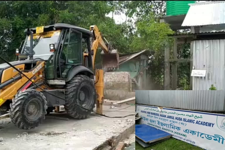 Another madrasa demolished in Assam, police claims built on illegal land, teacher arrested