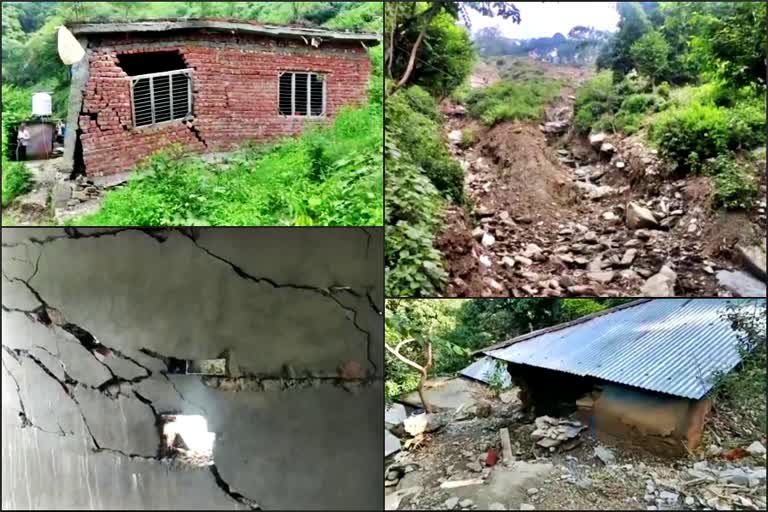 Damage due to rain in Chamba