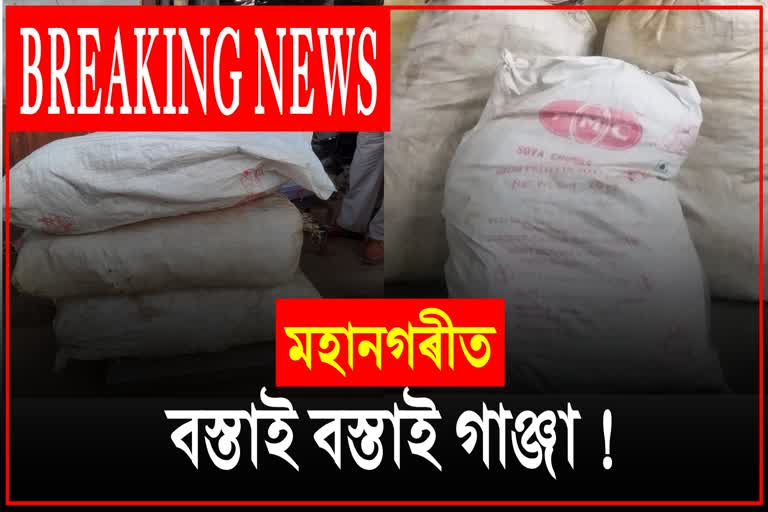 Huge amount of ganja seized in Guwahati