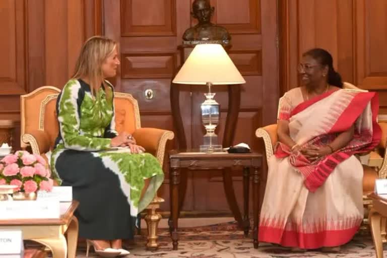 Queen of Netherlands meets with President Murmu