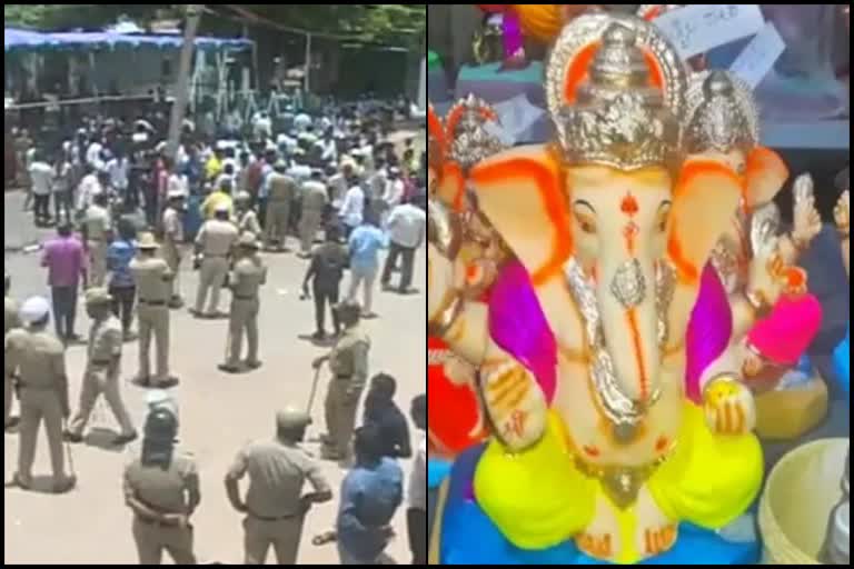 Ganesha celebration in Huli Hydera village