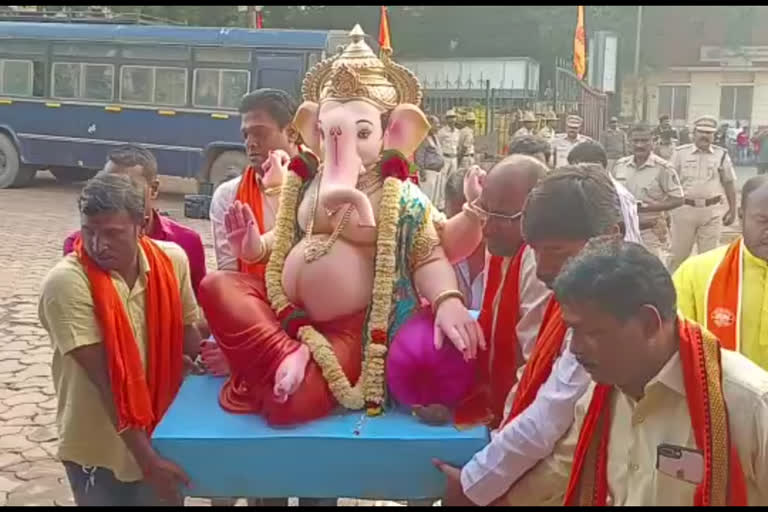 Ganesh Chaturthi festival at Hubballi Idgah maidan