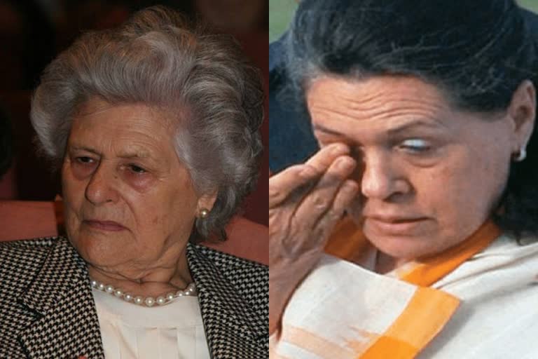 Sonia Gandhi mother Paolo Maino death