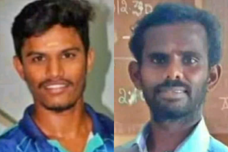 ganesh chaturthi celebration  two killed after getting electrocuted  two killed in electrocuted at virudhunagar  virudhunagar news  விநாயகர் சதுர்த்தி  மின்சாரம் தாக்கி இருவர் உயிரிழப்பு  விநாயகர் சதுர்த்தி ஊர்வலம்  விருதுநகரில் மின்சாரம் தாக்கி இருவர் உயிரிழப்பு