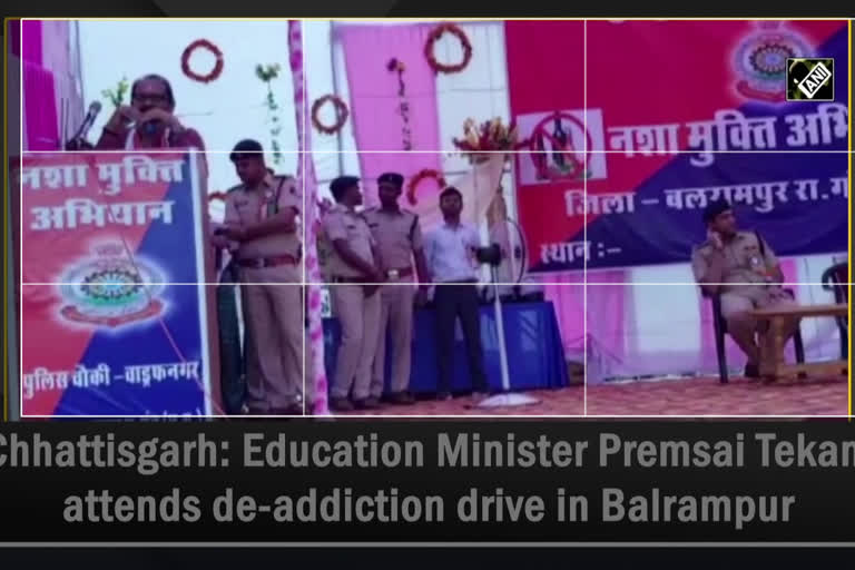 Chhattisgarh School Education minister courts controversy with speech on alcohol and roads