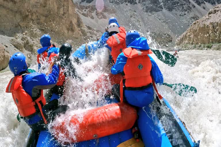 Suhasini singh Shekhawat Rafting Indus Calling Campaign