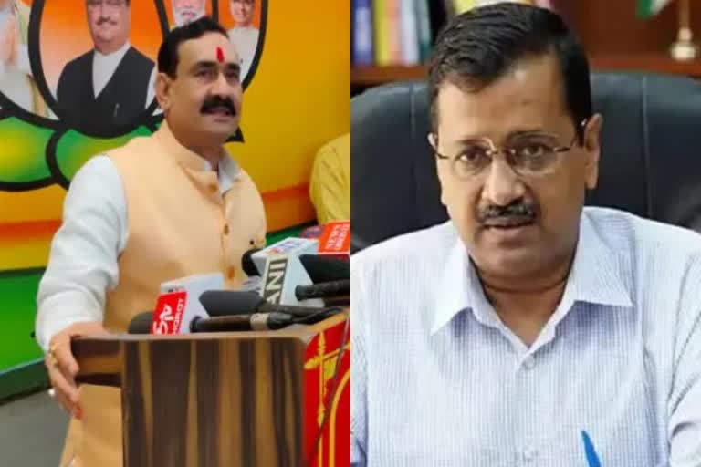 Narottam Mishra and Kejriwal