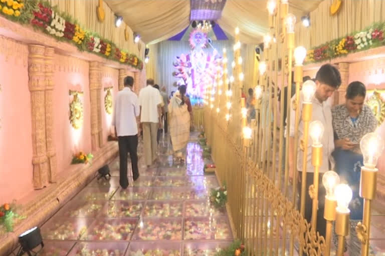 Glass floor in Vinayaka Mandapam