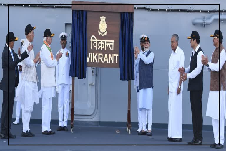 Narendra Modi commissions Indias first Indigenous Aircraft Carrier INS Vikrant