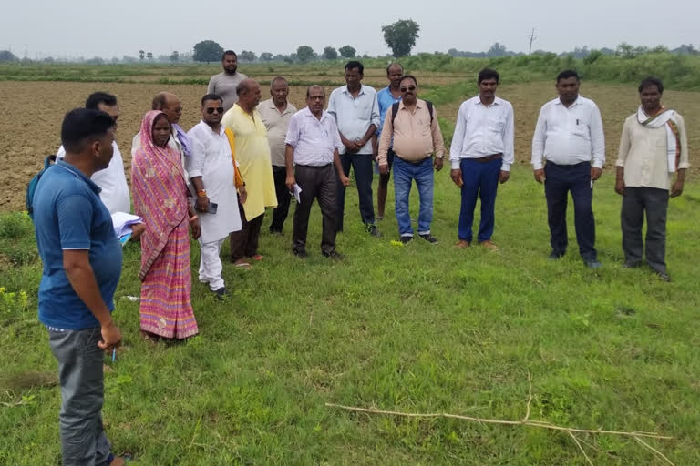 team assessed Drought in Palamu Haidernagar