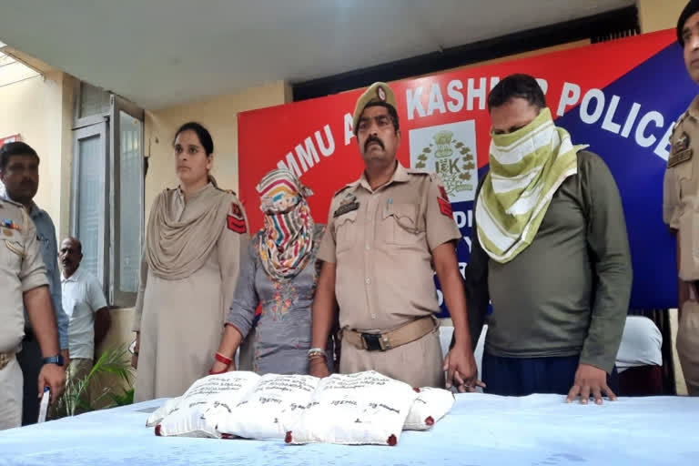 J&K Police arrest Punjab couple with 7 kg heroin worth Rs 40 crore