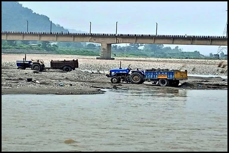 illegal mining in paonta sahib