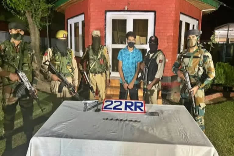 Lashkar e Taiba Hybrid Militant Arrested in Sopore sub district of Kashmir