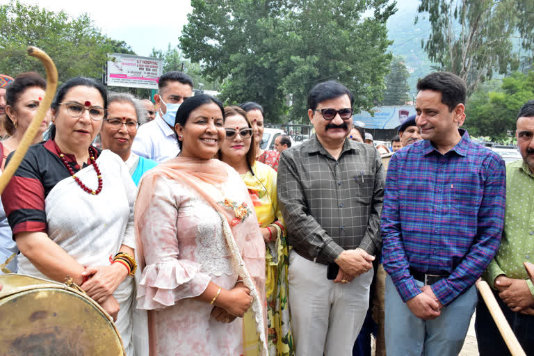 Rajya Sabha MP Indu Goswami on kullu tour