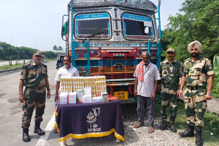 BSF arrest two men including one Bangladeshi for Medicine Smuggling at Changrabandha Border