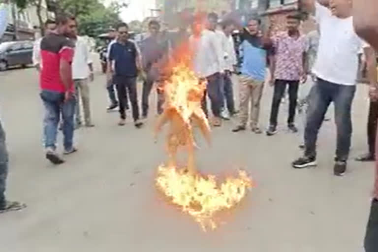 lachit sena protest in sivsagar