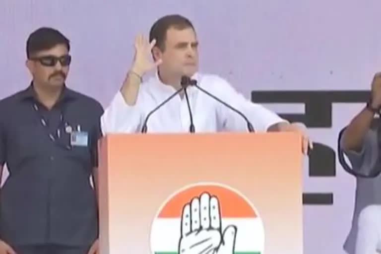 Halla Bol rally  Rahul Gandhi against Modi government  Modi government  Rahul Gandhi  Rahul Gandhi against Modi  രാഹുൽ ഗാന്ധി  മോദി  ബിജെപി  ആർഎസ്എസ്  BJP  RSS  രാം ലീല  ഹല്ലാ ബോൽ