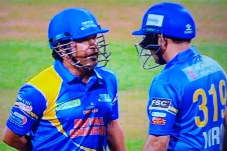 Sachin tendulkar and Virender Sehwag