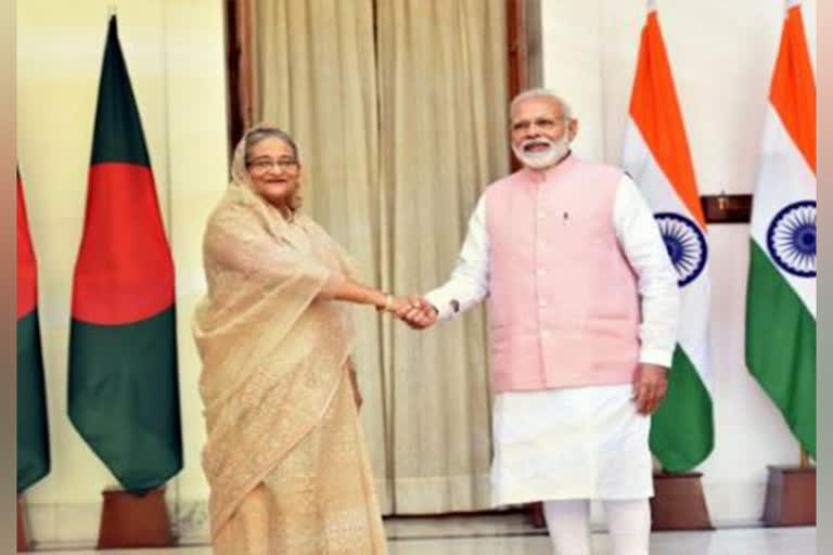 bilateral relationship of India and Bangladesh  Bangladesh  India  bilateral relationship  ഇന്ത്യ  ബംഗ്ലാദേശ്  ഉഭയകക്ഷി ബന്ധം  ബംഗ്ലാദേശ് പ്രധാനമന്ത്രി ഷെയ്ഖ് ഹസീന  ഷെയ്ഖ് ഹസീന  Bangladesh Prime Minister Sheikh Hasina  Sheikh Hasina  Indian Prime minister Narendra Modi  നരേന്ദ്ര മോദി