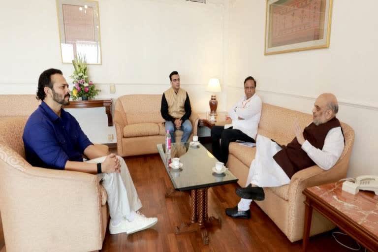 Director Rohit Shetty meets Amit Shah