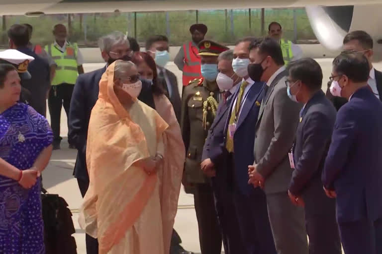 Bangladesh PM Sheikh Hasina arrives in Delhi as she begins her 4-day visit to India