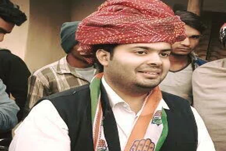 Sagar Sharma in Rajasthan Youth Congress