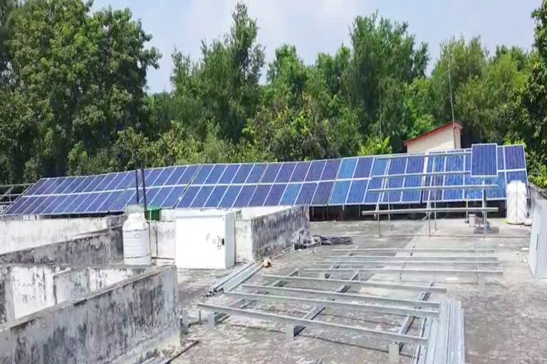 Solar Panels installed on DM Office Roof