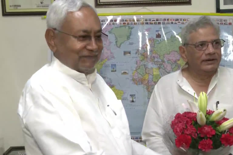 nitish-kumar-meets-sitaram-yechury-in-delhi