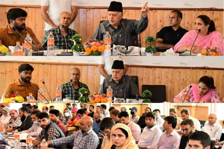 Dr Farooq Abdullah chairs DISHA meeting