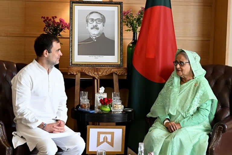 Sheikh Hasina meets Rahul Gandhi
