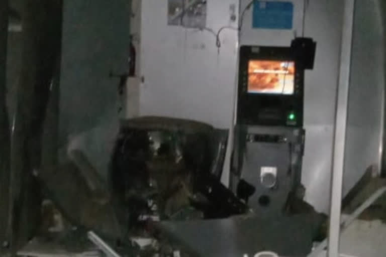 Gelatin explosion ATM In Satara