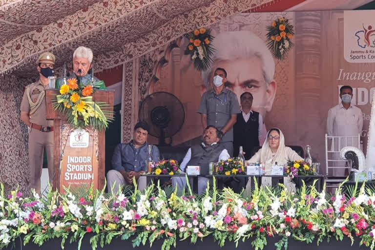 Manoj Sinha inaugurates first indoor stadium 'Shehr Khaas' in J&K